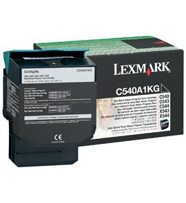 Cartus Laser Lexmark C540A1KG Return Program Negru pentru C540 C543 C544 X543 X544