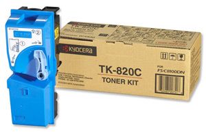 Toner cyan tk-820c for kyocera fs-c8100dn 7.000 pg