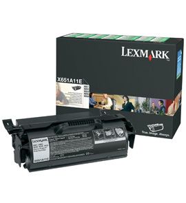 Cartus Laser Lexmark X651A11E Return Program de 7.000 pagini pentru X651 X652 X654 X656 X658
