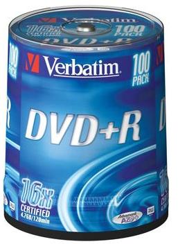 Verbatim Dvd+r azo matt 16x 4.7gb slim case 100 pret pe bucata