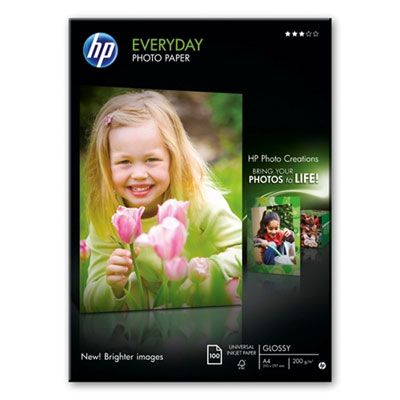 Hartie Fotografica HP Everyday Semi-Glossy 100 foi A4