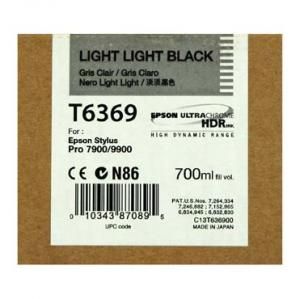 Cartus inkjet epson light light black t636900 ultrachrome hdr 700 ml