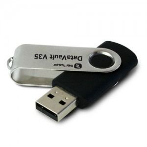 Flash Drive Serioux DataVault 32GB V35 Black- Swivel USB 2.0