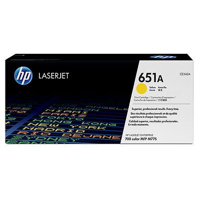 Cartus Laser HP Yellow 651A