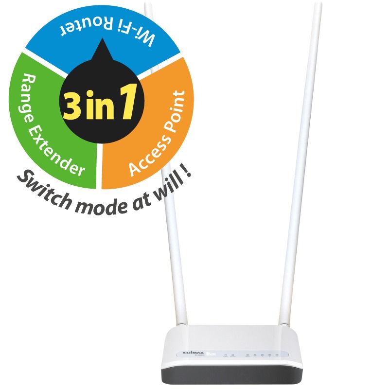 Router Edimax BR-6428NC WAN: 1xEthernet WiFi: 802.11n-300Mbps