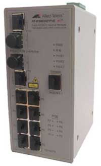 Switch allied telesis at-ifs802sp/poe cu management cu poe 8x100mbps-rj45 (poe) + 2xsfp
