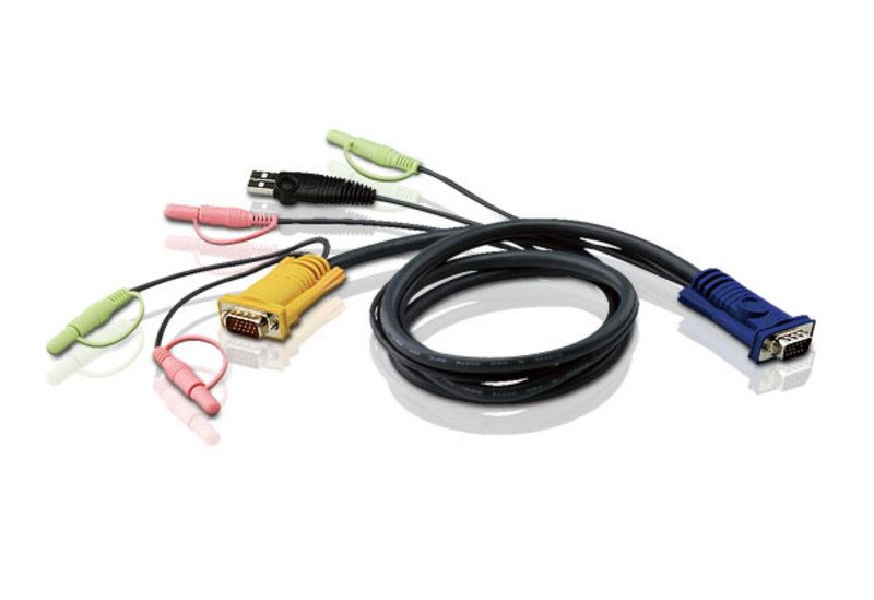 Cablu KVM Aten 2L-5301U SPHD to VGA USB & Audio 1.2 metri