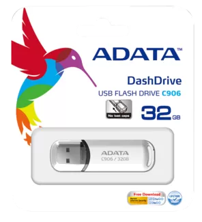 Discover the product Flash Drive A-Data 32GB DashDrive Classic C906 2.0 (white) from itarena.ro