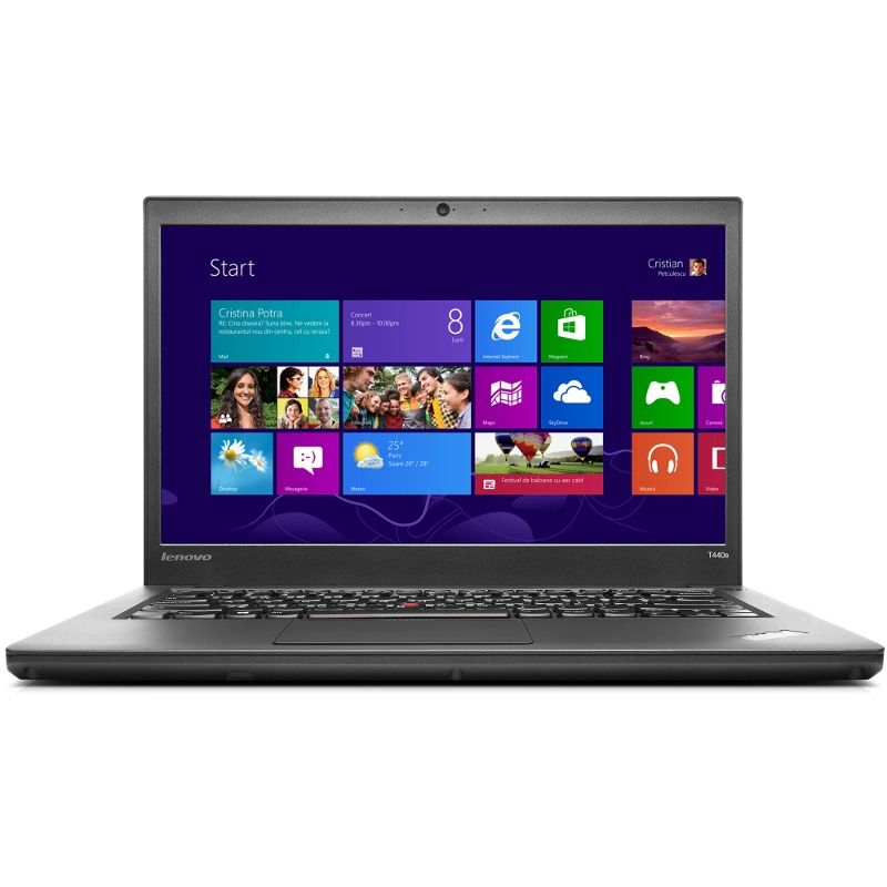 Notebook Lenovo ThinkPad T440P 14 Intel Core i7-4710MQ RAM 8GB 256GB SSD GT730M-1GB 3G Windows 8 Pro Negru