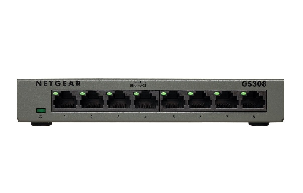 Switch Netgear GS308 fara management fara PoE 8x1000Mbps-RJ45
