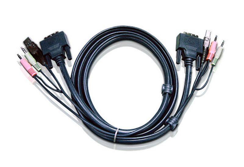 Cablu kvm aten 2l-5303u sphd to vga usb & audio 3 metri