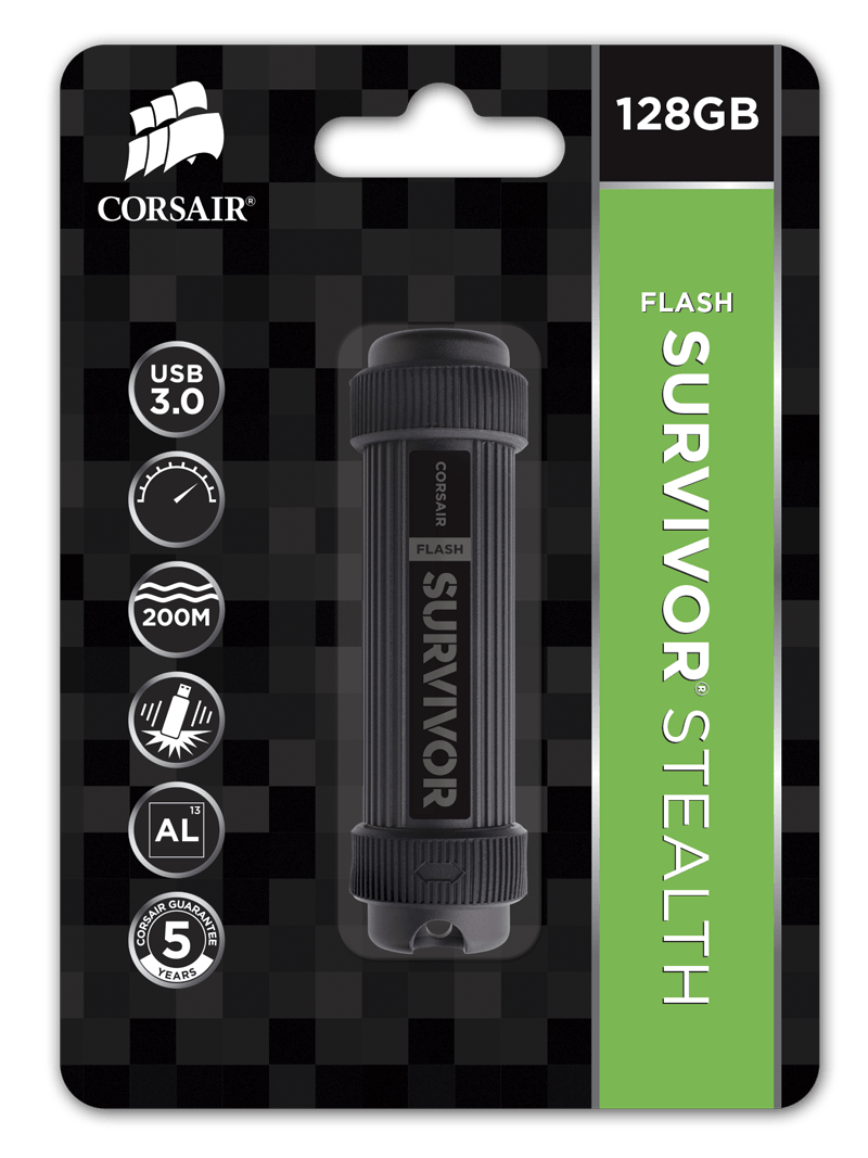 Flash USB Corsair Survivor Stealth 128GB USB 3.0