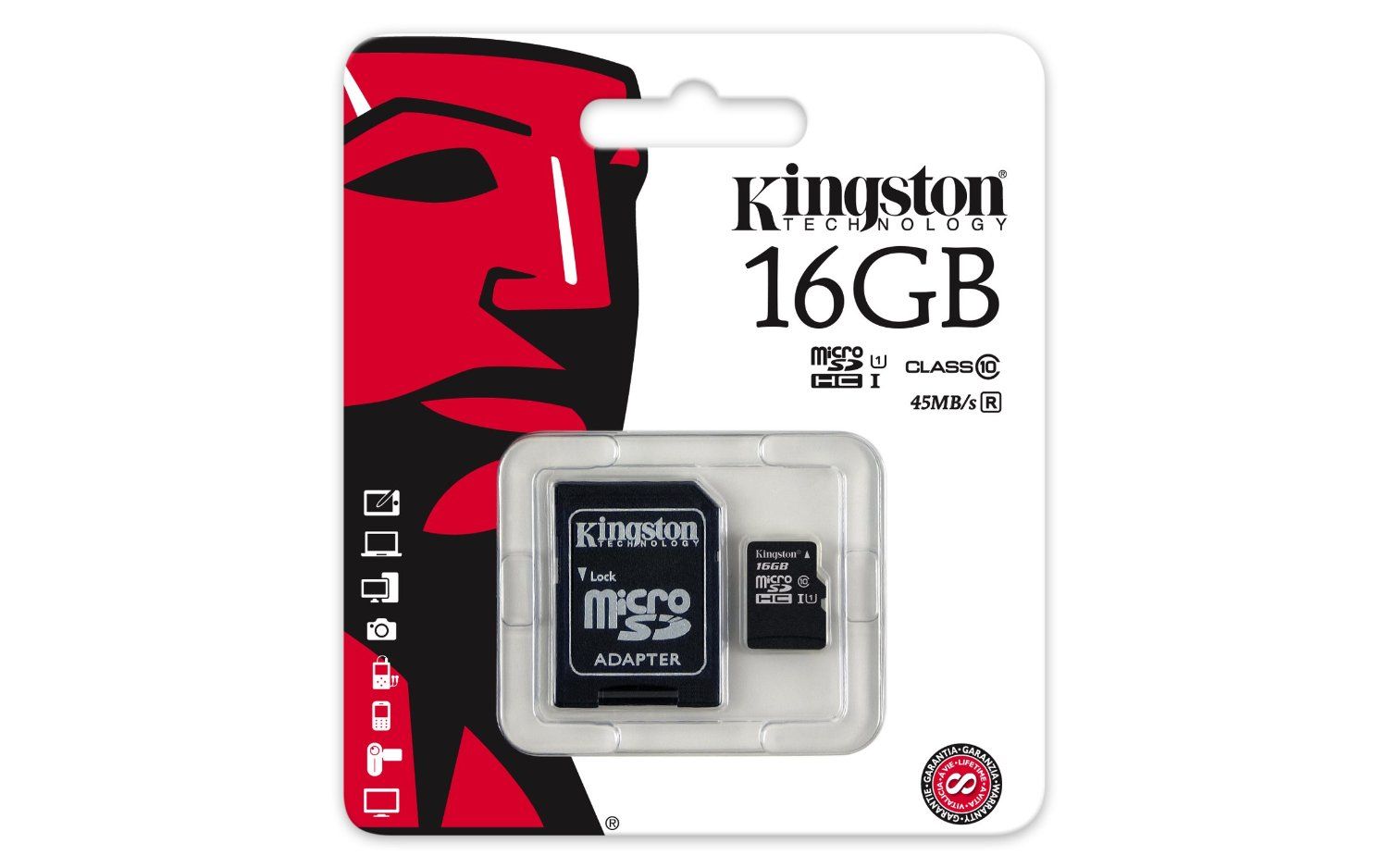 Card memorie Kingston micro SDHC 16GB Clasa 10