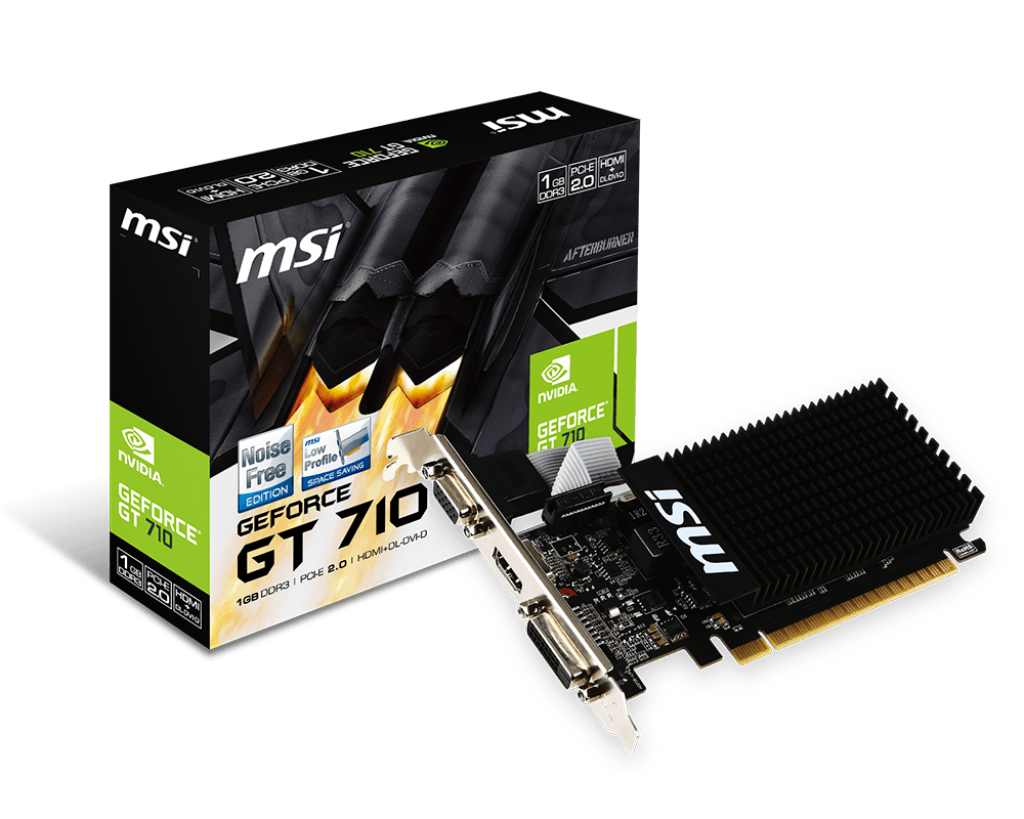 Placa Video MSI NVIDIA GeForce GT 710 1GB DDR3 64 biti