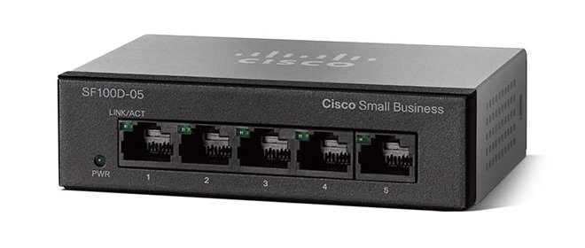 Switch Cisco SF110D-05 fara management fara PoE 5x100Mbps-RJ45
