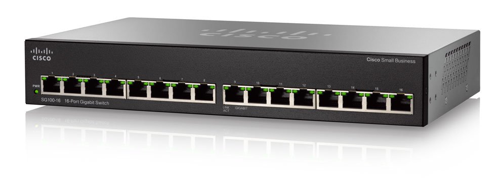 Switch Cisco SG110-16 fara management fara PoE 16x1000Mbps-RJ45