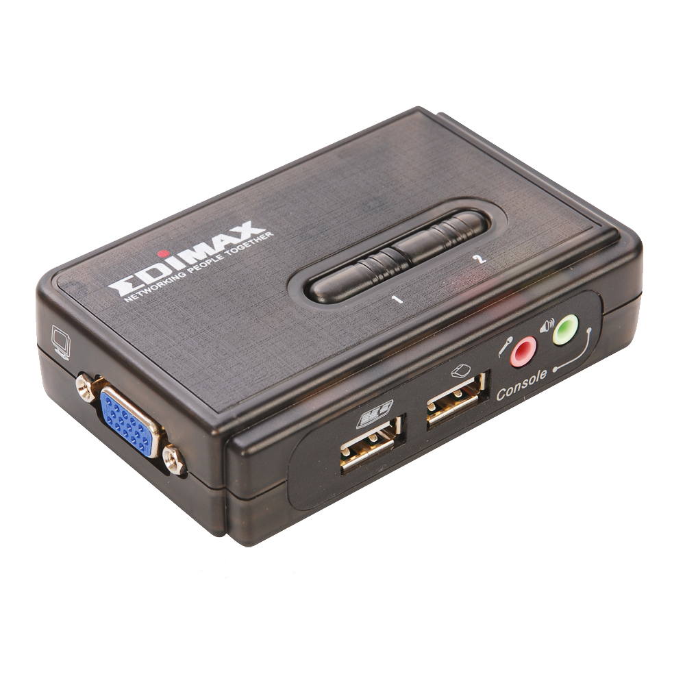 Switch KVM Edimax EK-UAK2 nr de calculatoare conectate: 2 rezolutie: 2048x1536