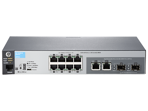 Switch HP Aruba 2530 8 cu management fara PoE 8x100Mbps + 2x1000Mbps-RJ45 (sau 2xSFP)