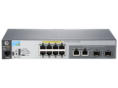 Switch HP Aruba 2530 8 PoE+ cu management cu PoE 8x100Mbps (PoE+) + 2x1000Mbps-RJ45 (sau 2xSFP)