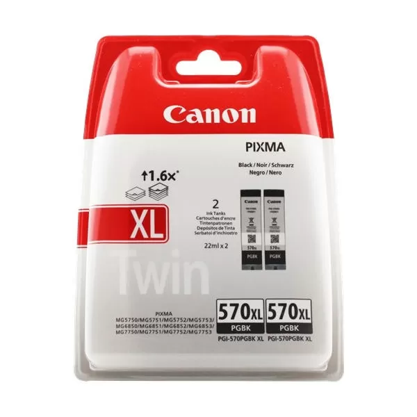 Cartus inkjet Canon PGI-570XL Twin pack Black