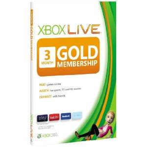 Xbox Live Gold Card Membership 3 luni Xbox One Xbox 360