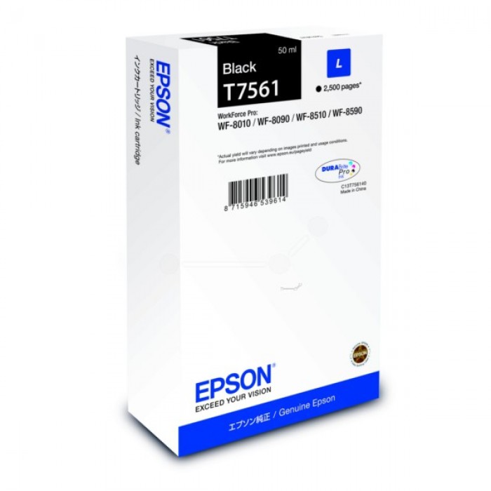Cartus inkjet Epson T756140 Black Pigment Pro Size L