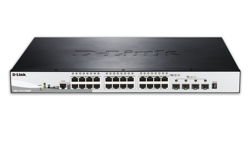 Switch d-link dgs-1510 smart managed poe 24x1g 4x10g sfp+