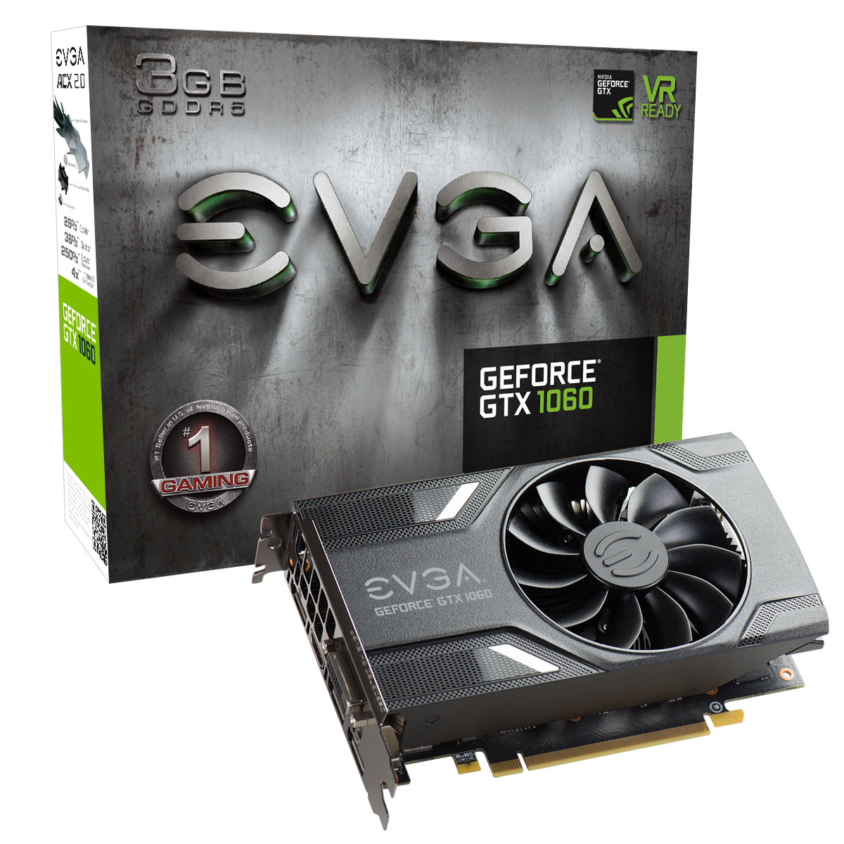 Placa Video EVGA nVidia GeForce GTX 1060 Gaming 3GB GDDR5 192 biti