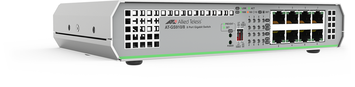 Switch Allied Telesis GS910 8x1000Mbs-RJ45 fara management cu sursa interna