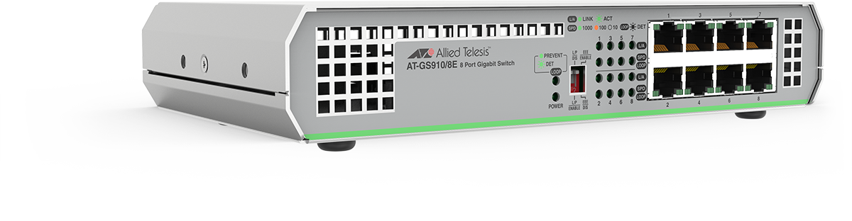 Switch Allied Telesis GS910 8x1000Mbs-RJ45 fara management cu sursa externa