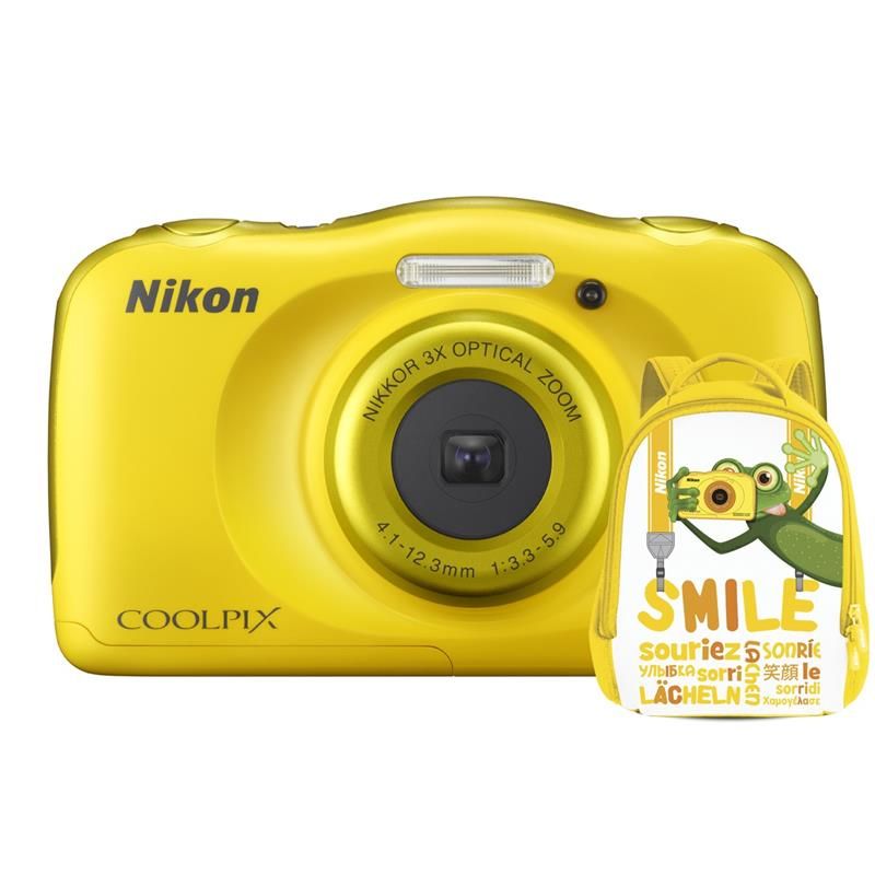 Aparat Foto Compact Nikon COOLPIX WATERPROOF W100 Backpack Kit Galben