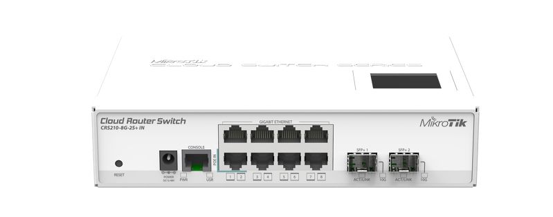 Router Mikrotik CRS210-8G-2S+IN 8x1000Mbps-RJ45 2xSFP+