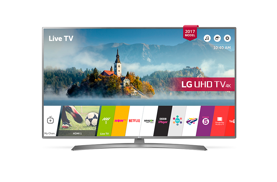 Televizor LED LG Smart TV 55UJ670V 139cm 4K Ultra HD Argintiu