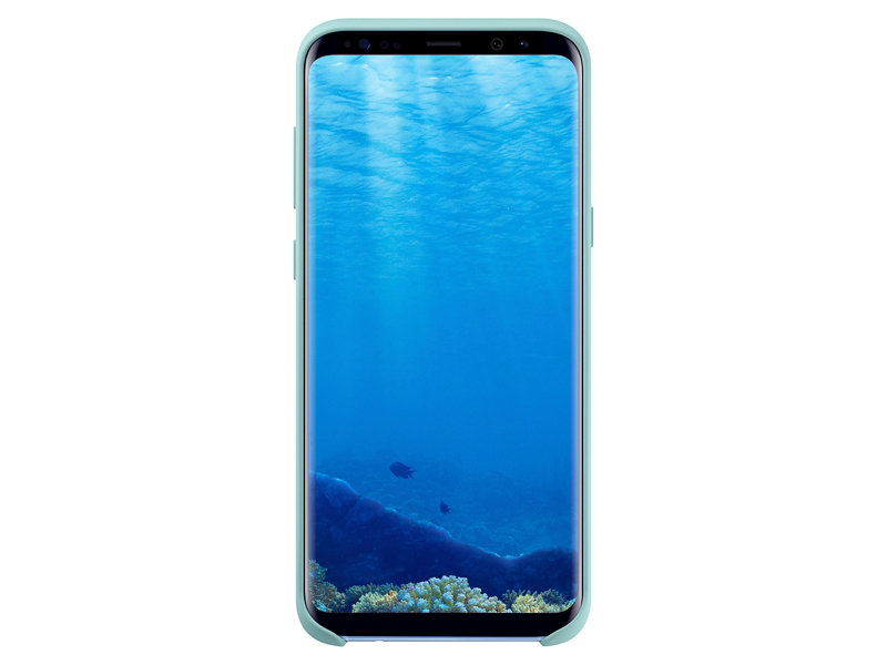 Capac protectie spate Silicone Cover Samsung EF-PG955 pentru Galaxy S8 Plus G955 Albastru