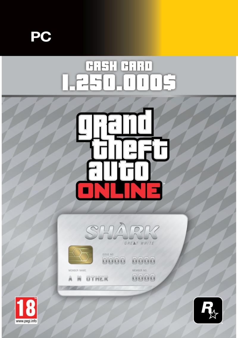 Grand Theft Auto V Great White Shark Card (Cod Social Club)