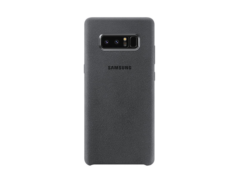 Capac protectie Alcantara Cover Samsung pentru Galaxy Note 8 N950 Titanium Grey