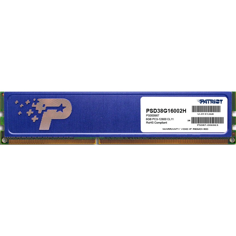 Memorie Desktop Patriot Signature 8GB DDR3 1600MHz