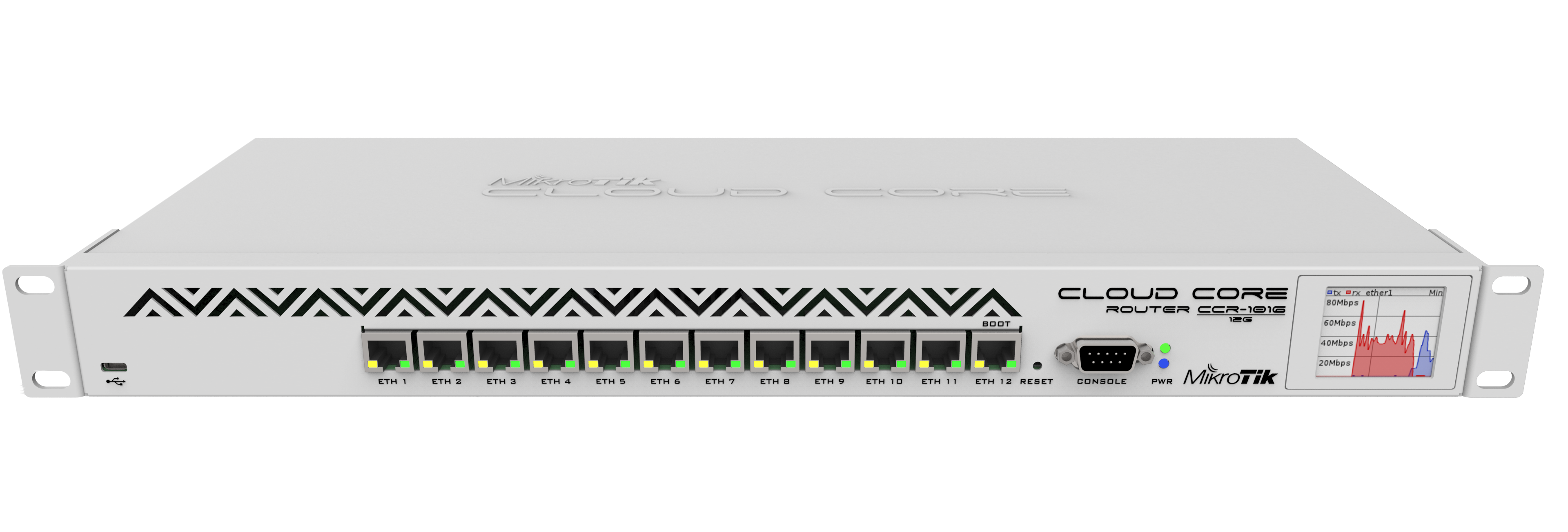 Router Mikrotik CCR1016-12G 12xLAN RouterOS