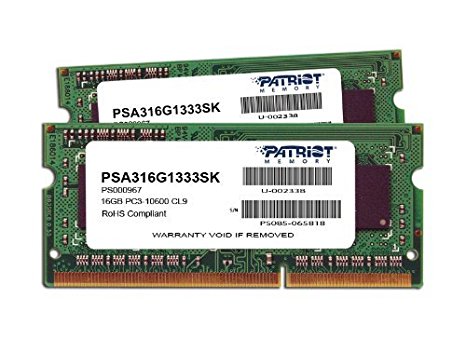 Memorie Notebook Patriot Signature Apple 16GB(2x8GB) DDR3 1333MHz 1.5V