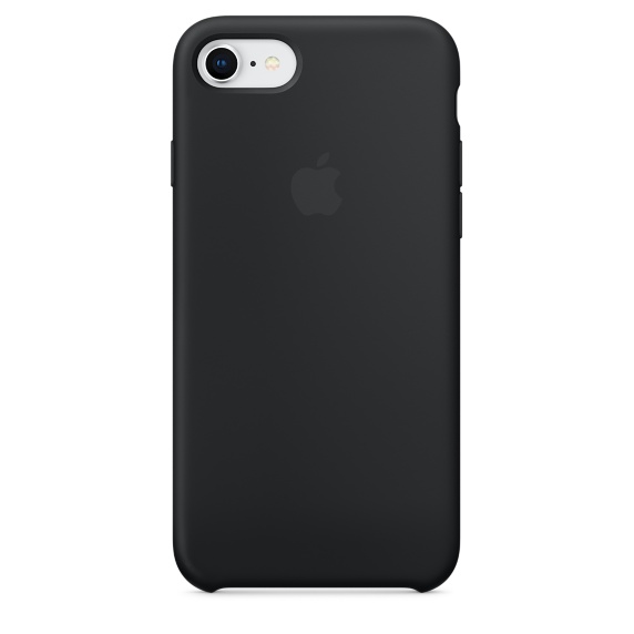 Capac protectie spate Apple Silicone Case pentru iPhone 7 / 8 Black