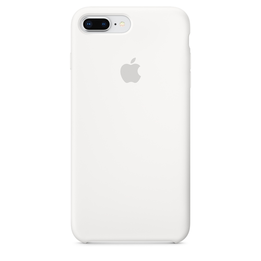 Capac protectie spate Apple Silicone Case pentru iPhone 7 Plus / 8 Plus White