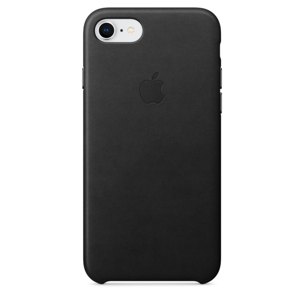 Capac protectie spate Apple Leather Case pentru iPhone 7 / 8 Black