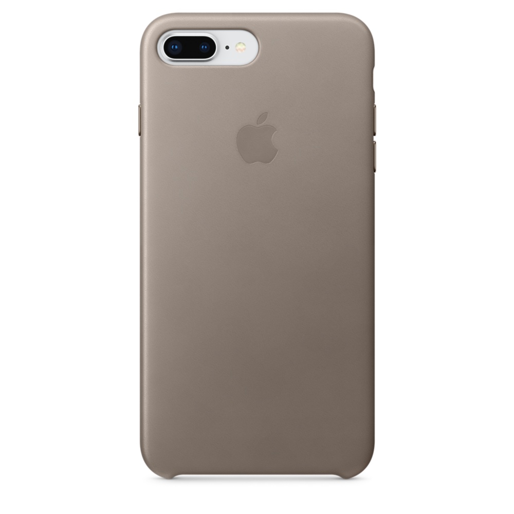 Capac protectie spate Apple Leather Case pentru iPhone 7 Plus / 8 Plus Taupe