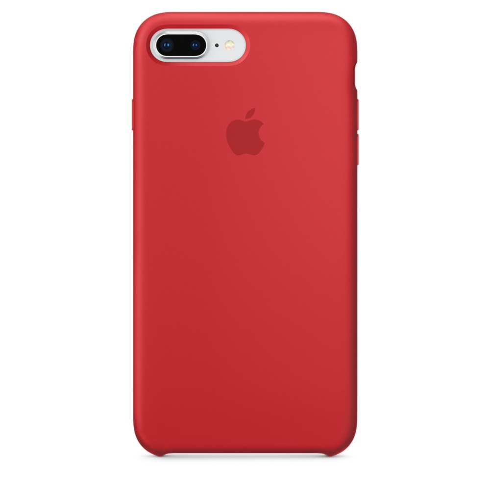 Capac protectie spate Apple Silicone Case pentru iPhone 7 Plus / 8 Plus Red