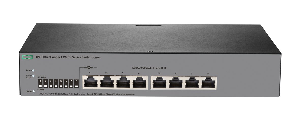 Switch hpe officeconnect 1920s 8g fara management fara poe 8x1000mbps-rj45