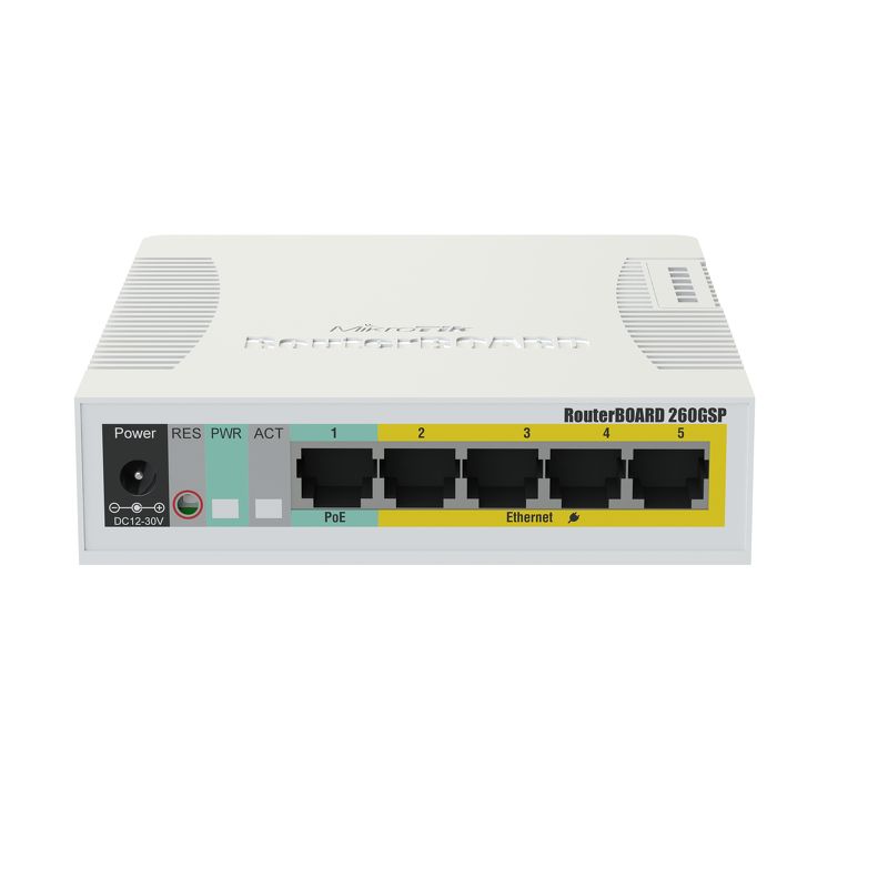 Switch mikrotik routerboard 260gsp 1xsfp 5xlan