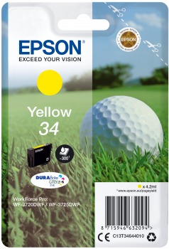 Cartus Inkjet Epson SinglePack Yellow 34 DURABrite 300 pagini