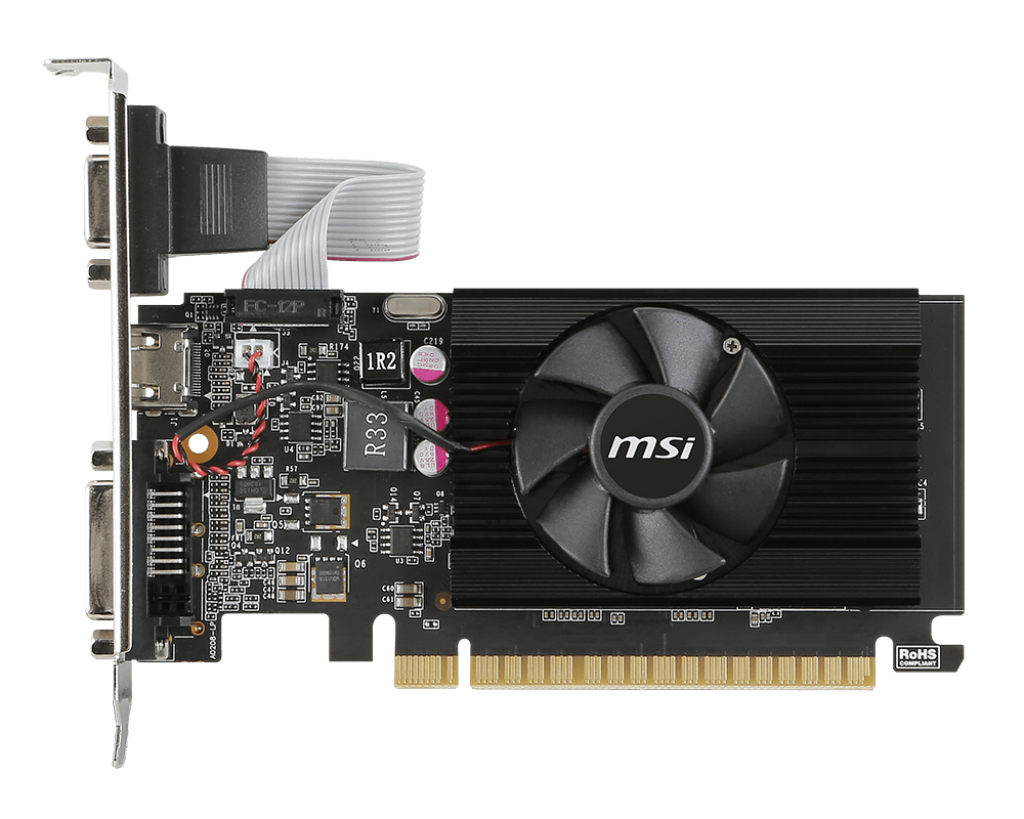 Placa Video MSI GeForce GT 710 1GD3 LP 1GB DDR3 64 biti