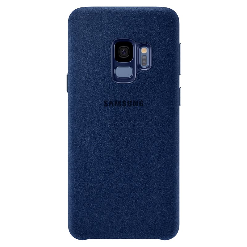 Capac protectie spate Alcantara Cover Samsung EF-XG960 pentru Galaxy S9 G960 Blue