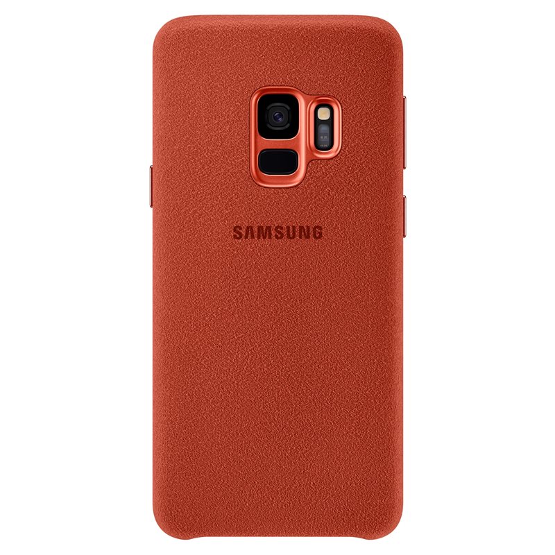 Capac protectie spate Alcantara Cover Samsung EF-XG960 pentru Galaxy S9 G960 Red
